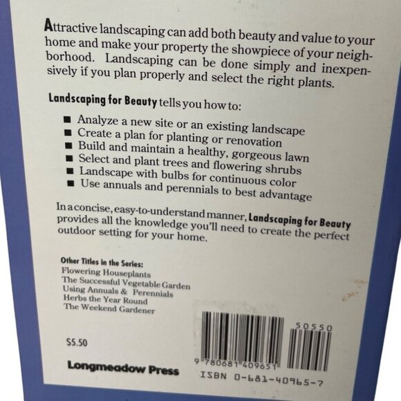 No Nonsense Gardening Guide "Landscaping For Beauty" Book By Garden Way Publishi - Picture 4 of 7